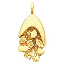 14K Yellow Gold Nugget Pendantyellow 