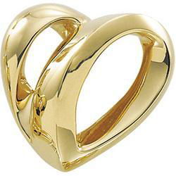 14K White Gold Heart Shaped Chain Slidewhite 