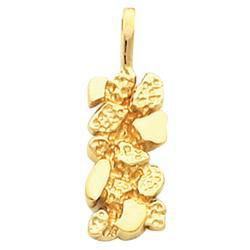 14K Yellow Gold Nugget Pendantyellow 