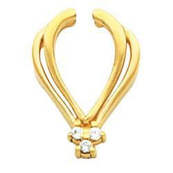 14K Yellow Gold Pendant Enhanceryellow 