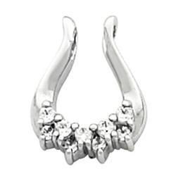 14K White Gold Pendant Enhancerwhite 