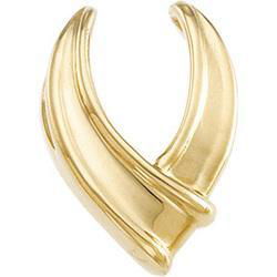 14K White Gold Pendant Enhancerwhite 