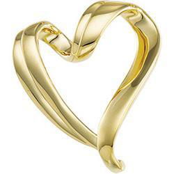 14K Yellow Gold Heart Chain Slideyellow 