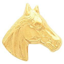 14K Yellow Gold Horse Head Pendantyellow 