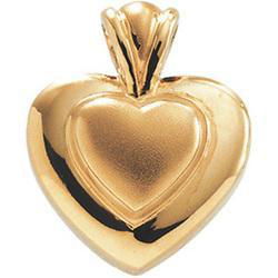 14K Yellow Gold Metal Fashion Heart Pendantyellow 