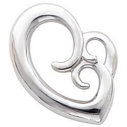 14K White Gold Mother's Love Chain Slidewhite 
