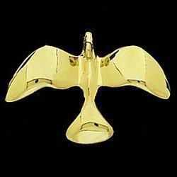 14K Yellow Gold Dove Pendantyellow 