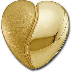 14K Yellow Gold Metal Fashion Heart Pendantyellow 