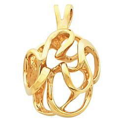 14K Yellow Gold Freeform Pendantyellow 