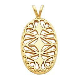 14K Yellow Gold Filigree Pendantyellow 
