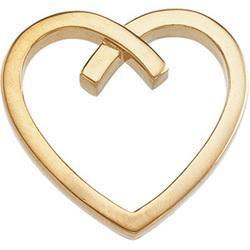14K Yellow Gold Metal Fashion Heart Pendantyellow 