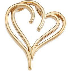 14K White Gold Metal Heart Fashion Pendantwhite 