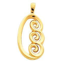 14K White Gold Freeform Pendantwhite 
