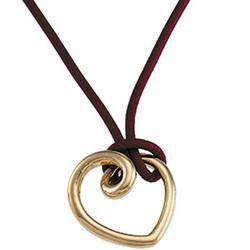 14K Yellow Gold Metal Fashion Heart Pendantyellow 