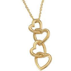 14K Yellow Gold Metal Fashion Heart Pendantyellow 