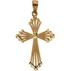 14K Yellow Gold Cross Pendantyellow 