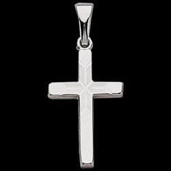 14K White Gold Cross Pendantwhite 