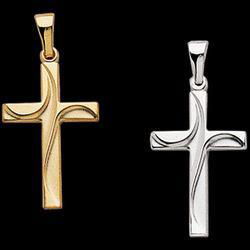 14K Yellow Gold Cross Pendantyellow 