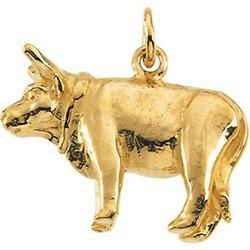 14K Yellow Gold Ox Pendantyellow 