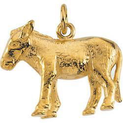 14K White Gold Donkey Pendantwhite 