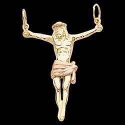14K Yellow Gold Crucifix Pendantyellow 