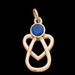 Sterling Silver With Me Always Angel Heart Pendantsterling 