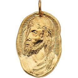 14K Yellow Gold Face Of Jesus Pendantyellow 