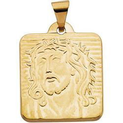 14K Yellow Gold Face Of Jesus Pendantyellow 