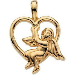 14K Yellow Gold Angel Heart Pendantyellow 