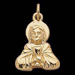 14K Yellow Gold Face Of Jesus Pendantyellow 