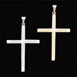 14K Yellow Gold Fancy Cross Pendantyellow 