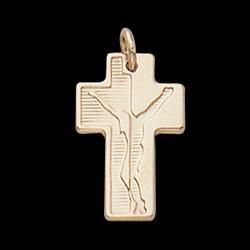 14K White Gold Crucifix Pendantwhite 