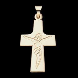 14K Yellow Gold Crucifix Pendantyellow 
