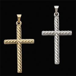 14K Yellow Gold Cross Pendantyellow 