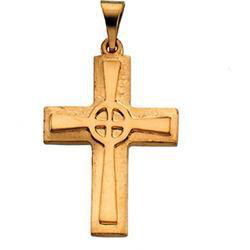 14K Yellow Gold Cross Pendantyellow 