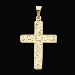 14K Yellow Gold Cross Pendantyellow 