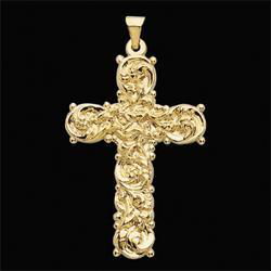 14K Yellow Gold Cross Pendantyellow 