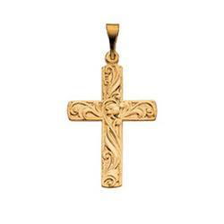 14K Yellow Gold Cross Pendantyellow 