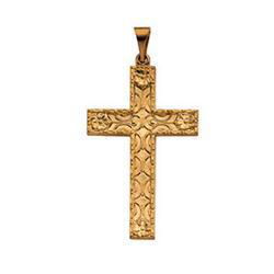 14K Yellow Gold Cross Pendantyellow 