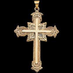 14K Yellow Gold Cross Pendantyellow 