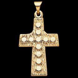 14K Yellow Gold Cross Pendantyellow 