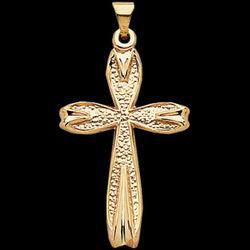 14K Yellow Gold Cross Pendantyellow 