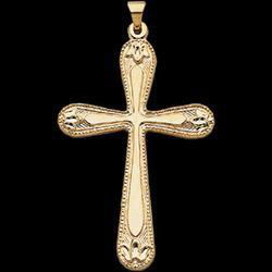 14K Yellow Gold Cross Pendantyellow 
