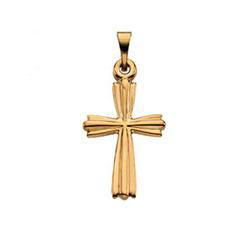 14K Yellow Gold Cross Pendantyellow 