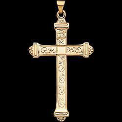 14K Yellow Gold Cross Pendantyellow 