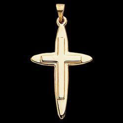 14K Yellow Gold Cross Pendantyellow 