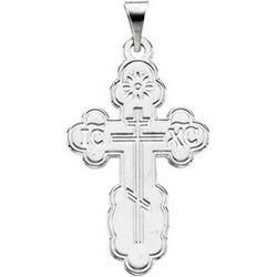 14K Yellow Gold Die Struck Orthodox Crossyellow 