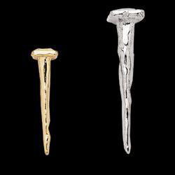 14K White Gold Religious Nail Pendant - 28mmwhite 