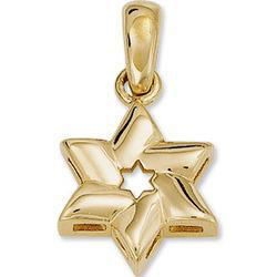 14K Yellow Gold Star Of David Pendantyellow 