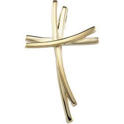 14K White Gold Cross Pendantwhite 